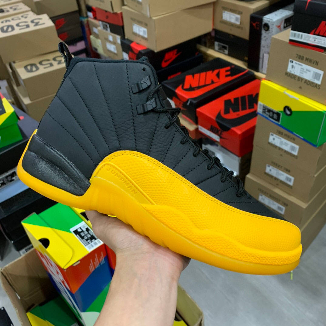 乔丹aj12 黑黄 air jordan 12 pe university gold 篮球鞋