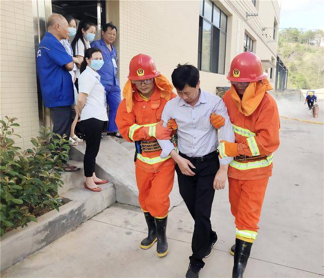 (王雨林,刘小龙)图为6月19日天然气泄漏致使人晕倒演练图为6月19日