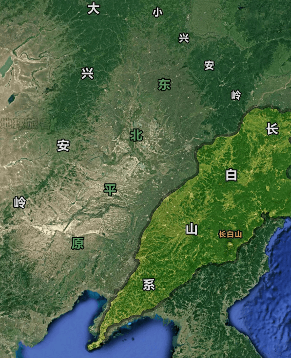 朝鲜半岛地形图黑白图片