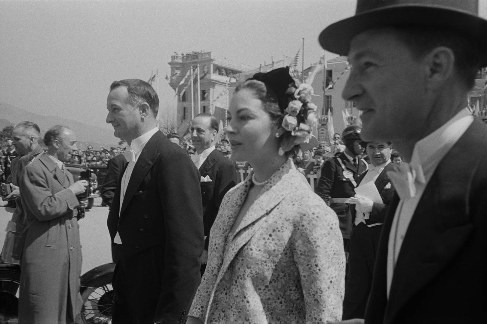 格蕾丝·凯利和摩纳哥王子兰尼埃三世的婚礼,摩纳哥,1956年