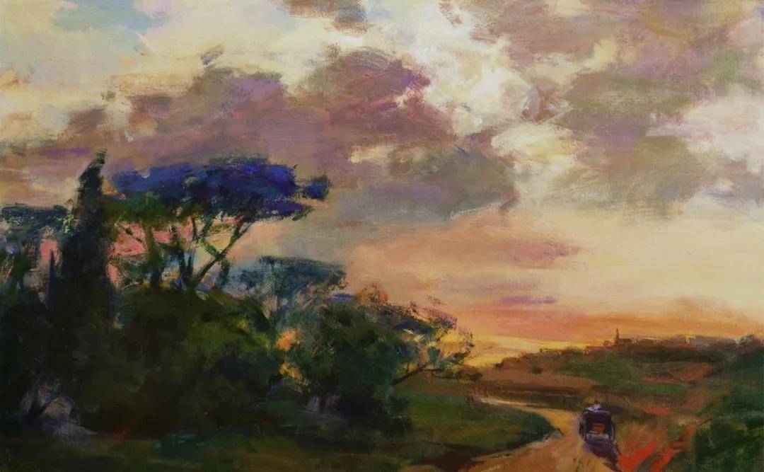 大城小像平安美丽北京风景小幅油画展画家杨建京作品