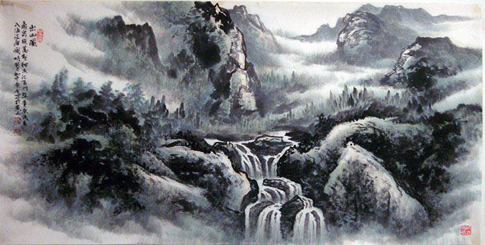 "艺海拾贝"山水画家刘东方作品系列网展:多彩人生