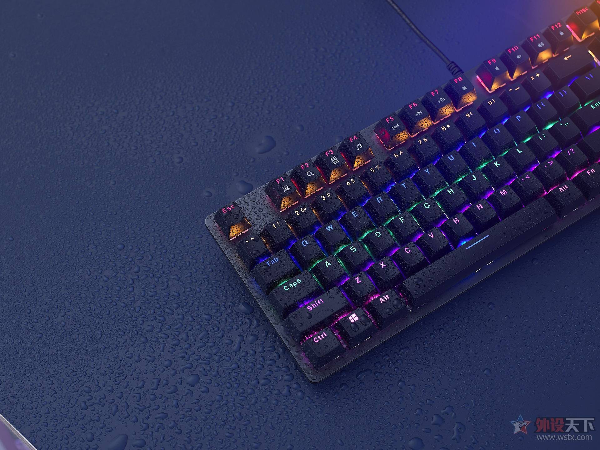 雷柏v500se混彩背光游戏机械键盘上市