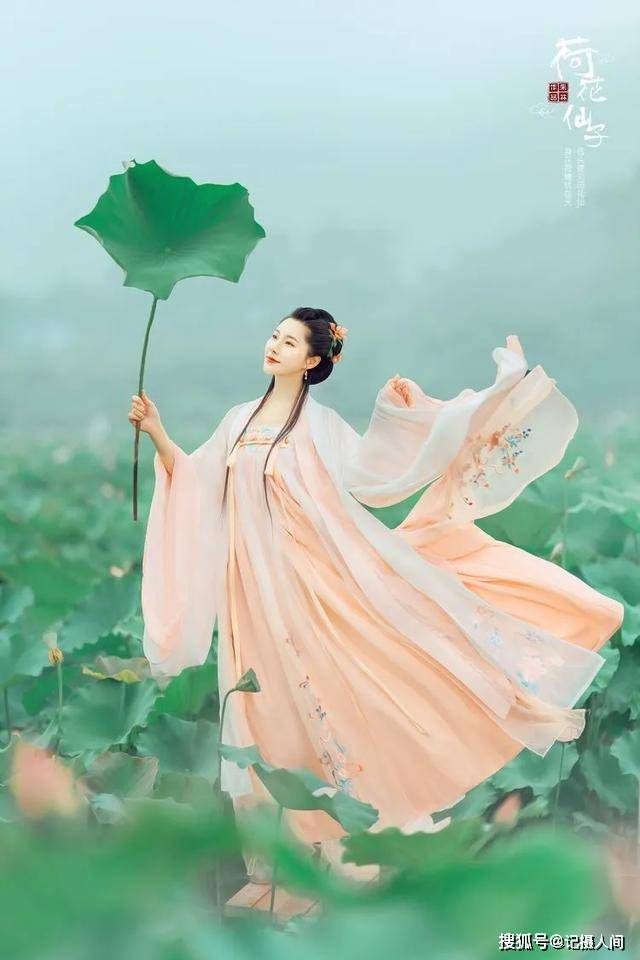 你在六月里轻盈走来 明媚芬芳的绿色 袅袅婷婷飘摇在水中央 花笺生香