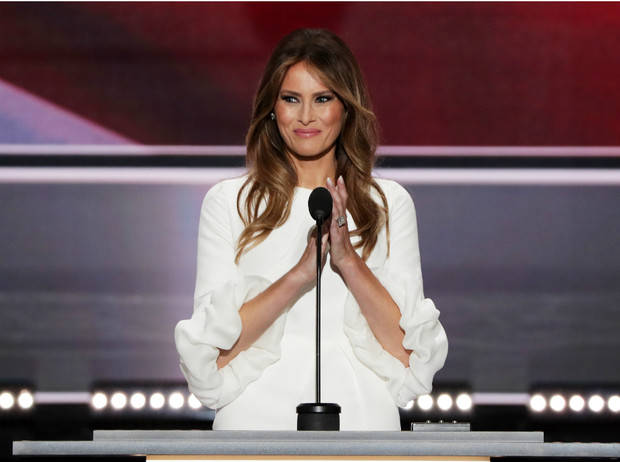 尴尬的时刻:梅拉尼娅·特朗普意外遇到了前男友_拉尼亚