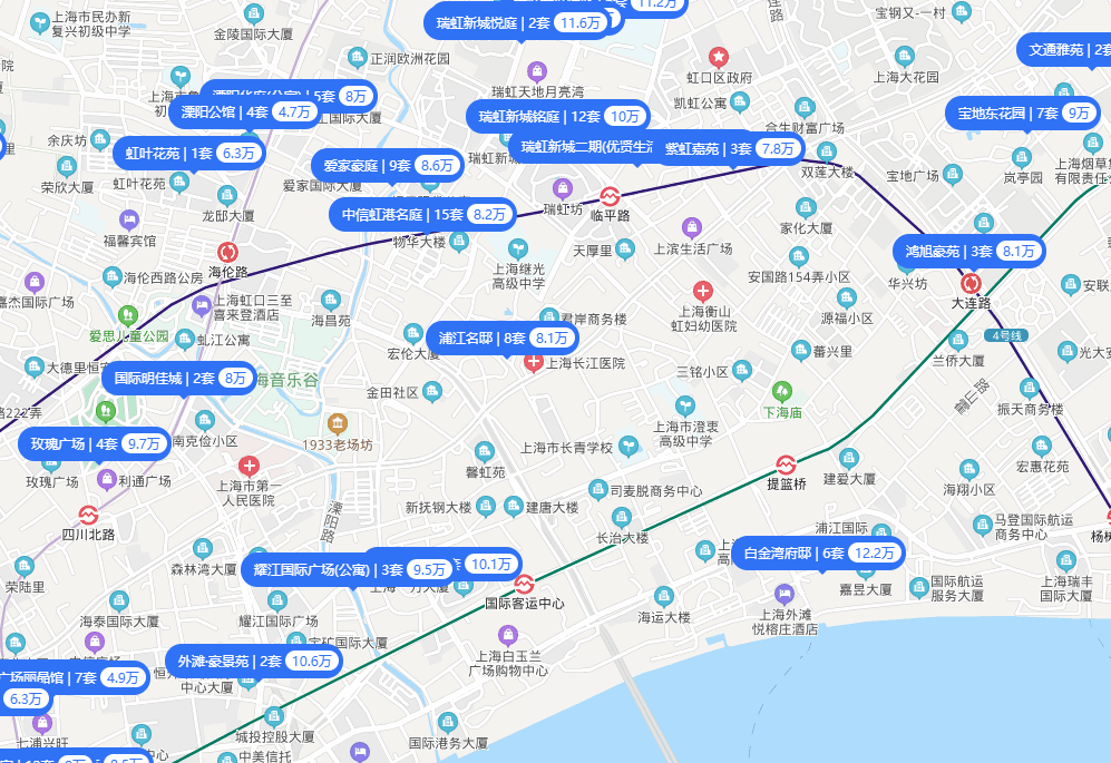 虹口北外滩地块楼面地价破8万!