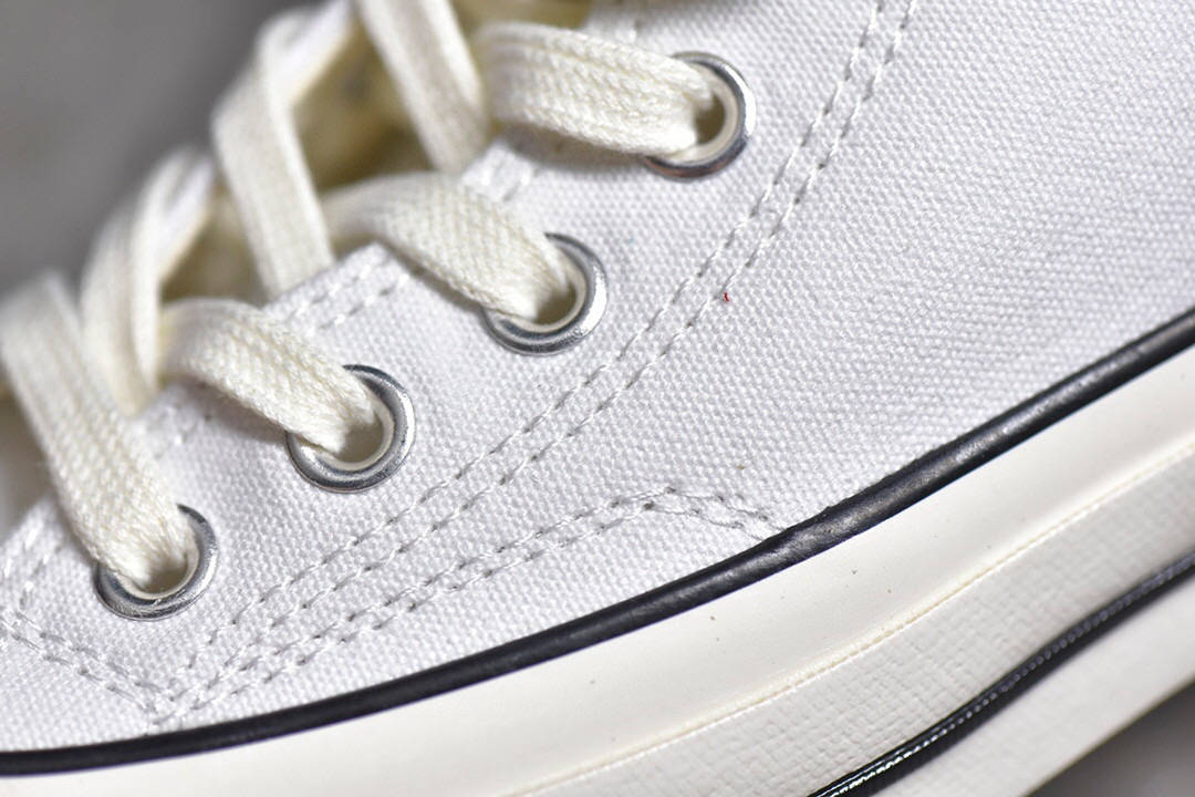 converse 匡威纯白黑线 chuck taylor 1970s 帆布鞋