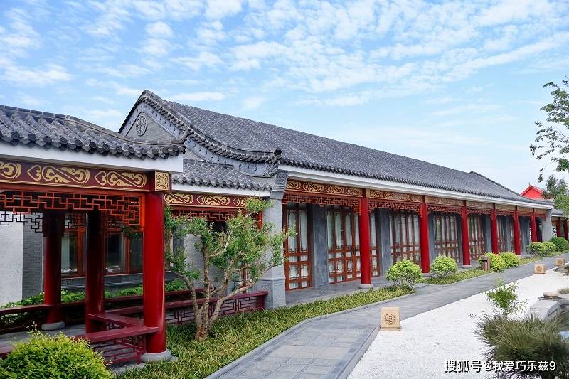 中式檐廊 中式地砖