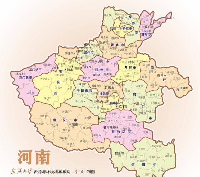 清朝河南地图图片