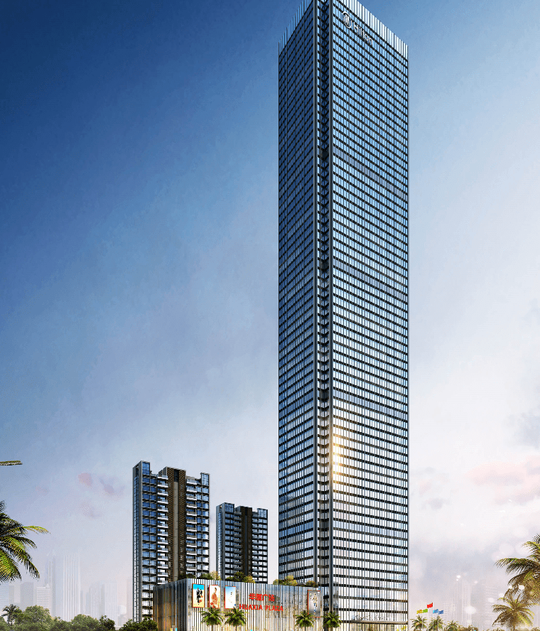 茂名西粤中路又有新地标,由原来的228米升至270米!叫华厦广场!