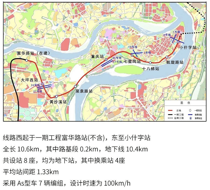 轨道18号线路线走向图,来自重庆地铁族