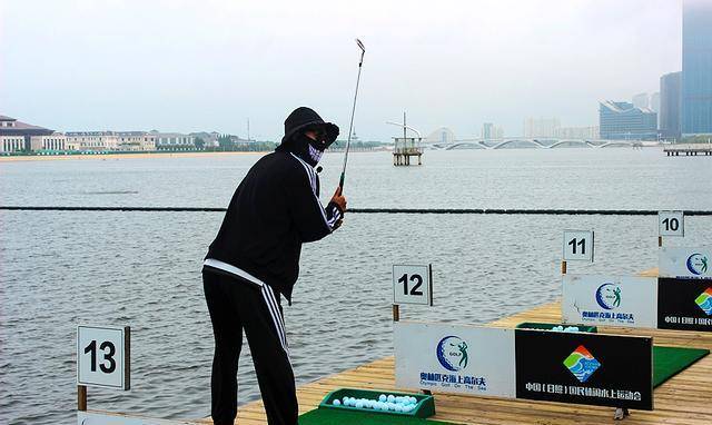 日照奥林匹克海上高尔夫球场,在这里体验中国唯一海上高尔夫.