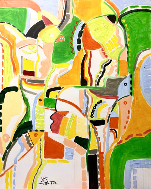 生命的赞歌——姚丽双民族抽象画