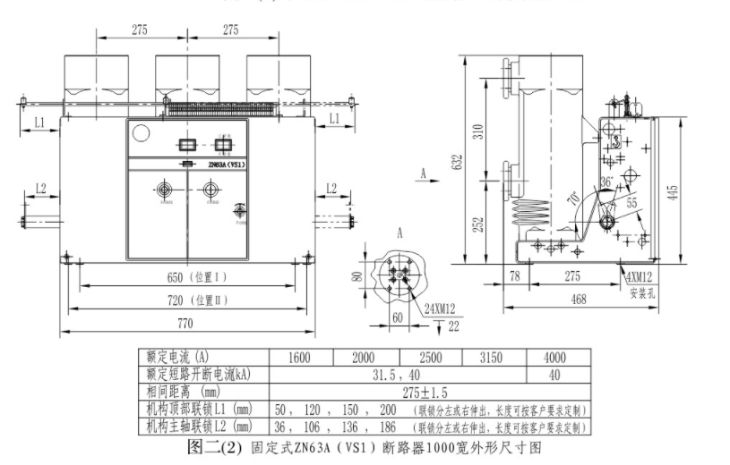 等级|VS1真空断路器额定电流多少属于大电流？--旭力电气