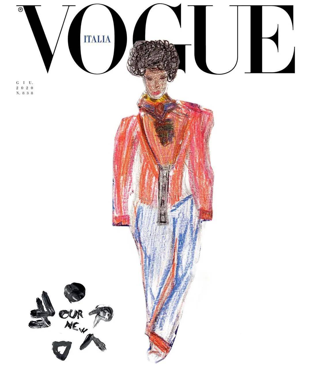 兒童插畫登上時尚雜誌《vogue》封面