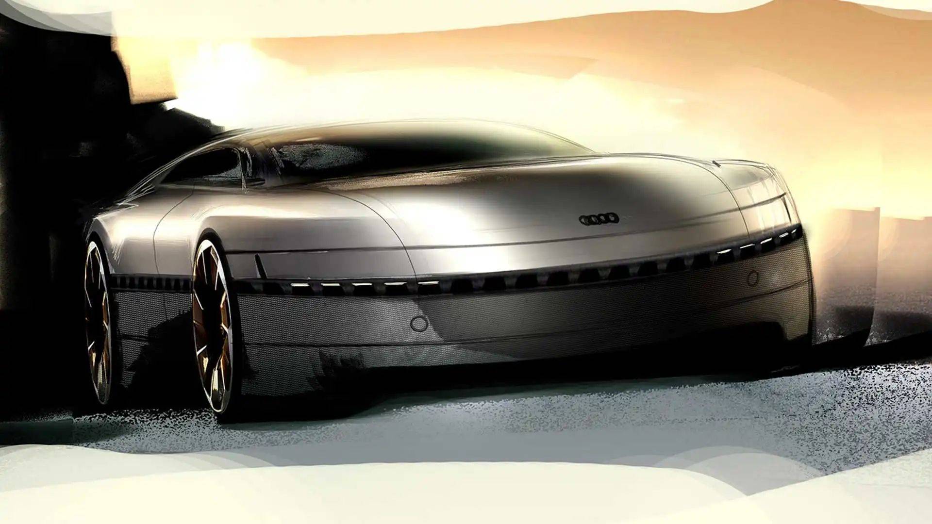 audi gt rendering 概念车的效果图