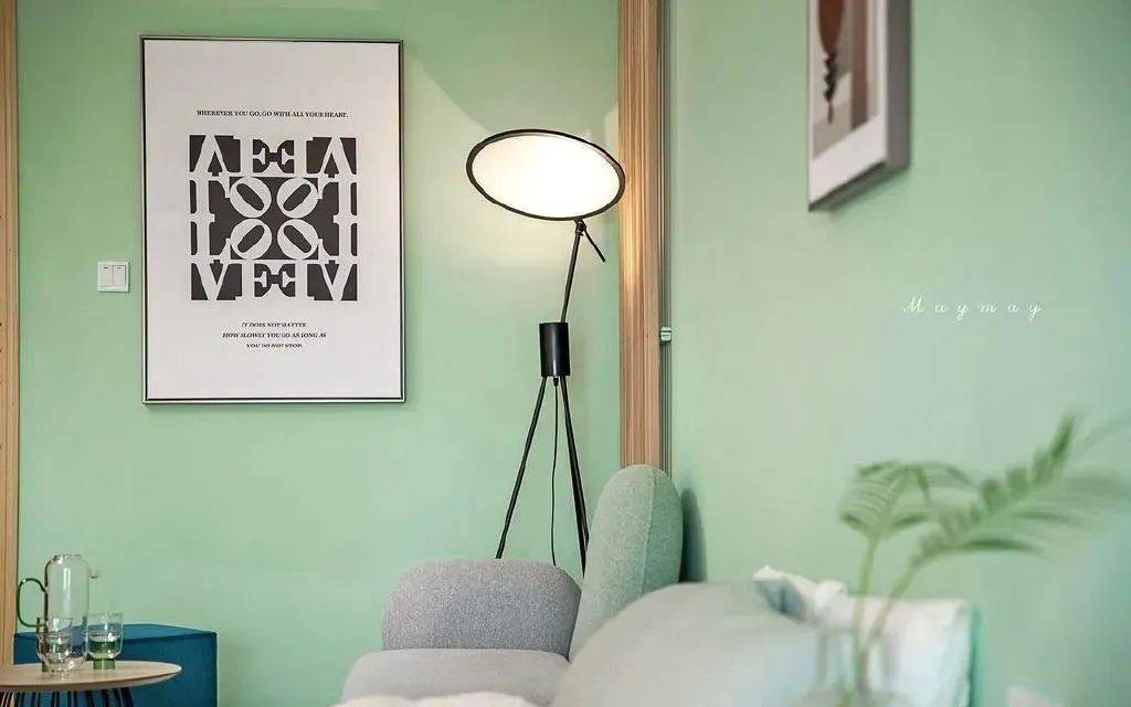 豆绿色在家装设计中那些精美的搭配