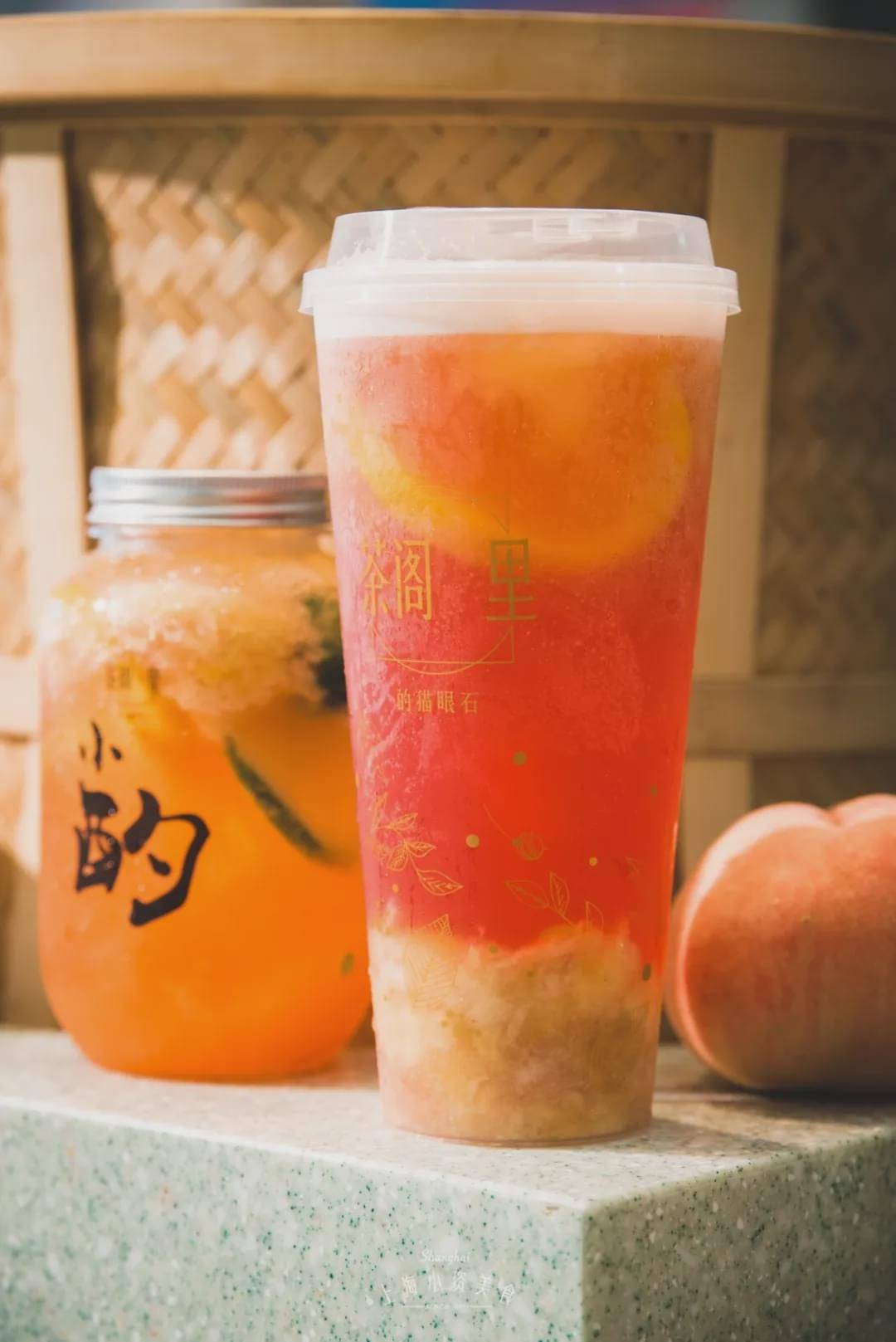10家网红奶茶的27杯重磅新品,给你一整个夏天的清爽!_水蜜桃