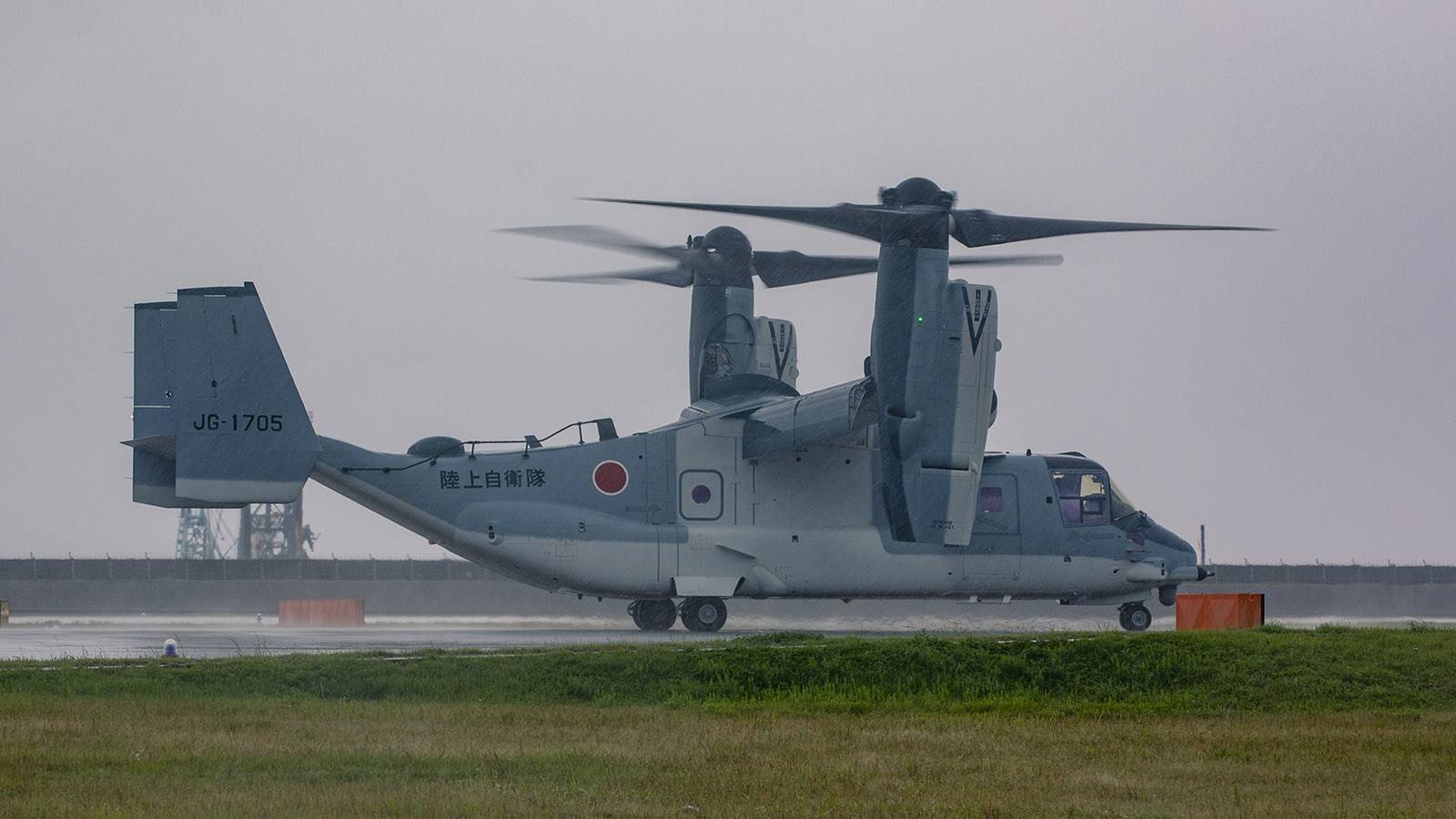抵达木更津基地的日本鱼鹰
