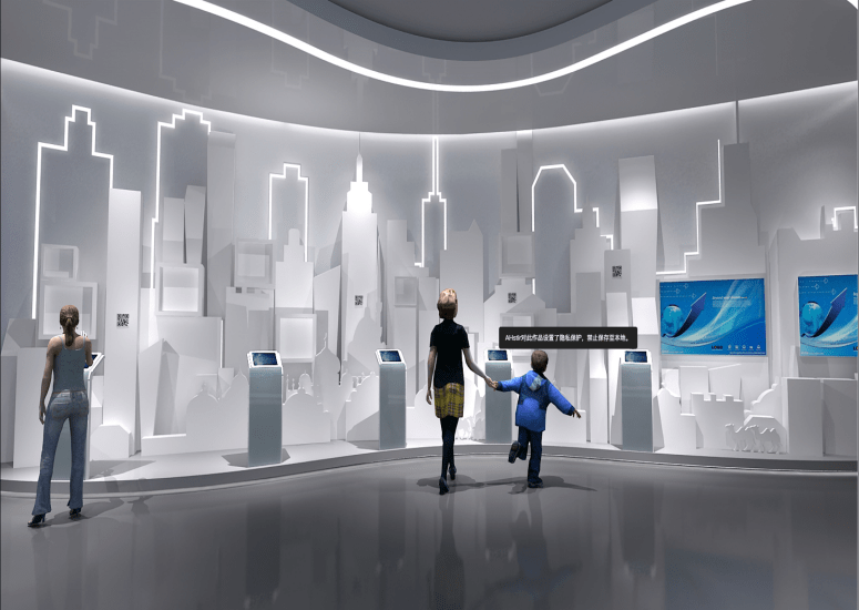 三铭科技案例之龙岗坂田"智慧社区"多媒体展厅_互动性