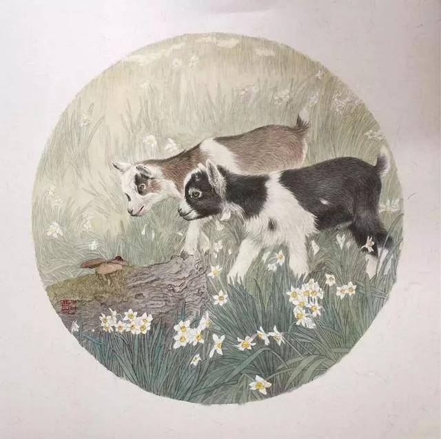 中国画家刘备战国画工笔画作品欣赏