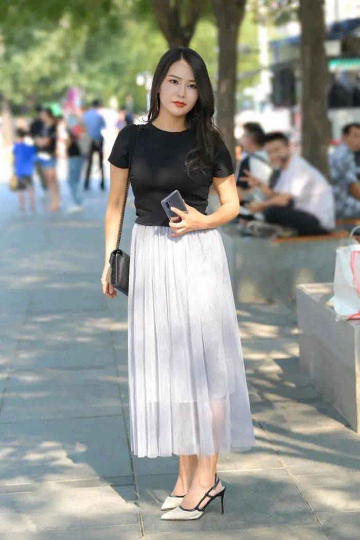 街拍丨纱裙穿搭