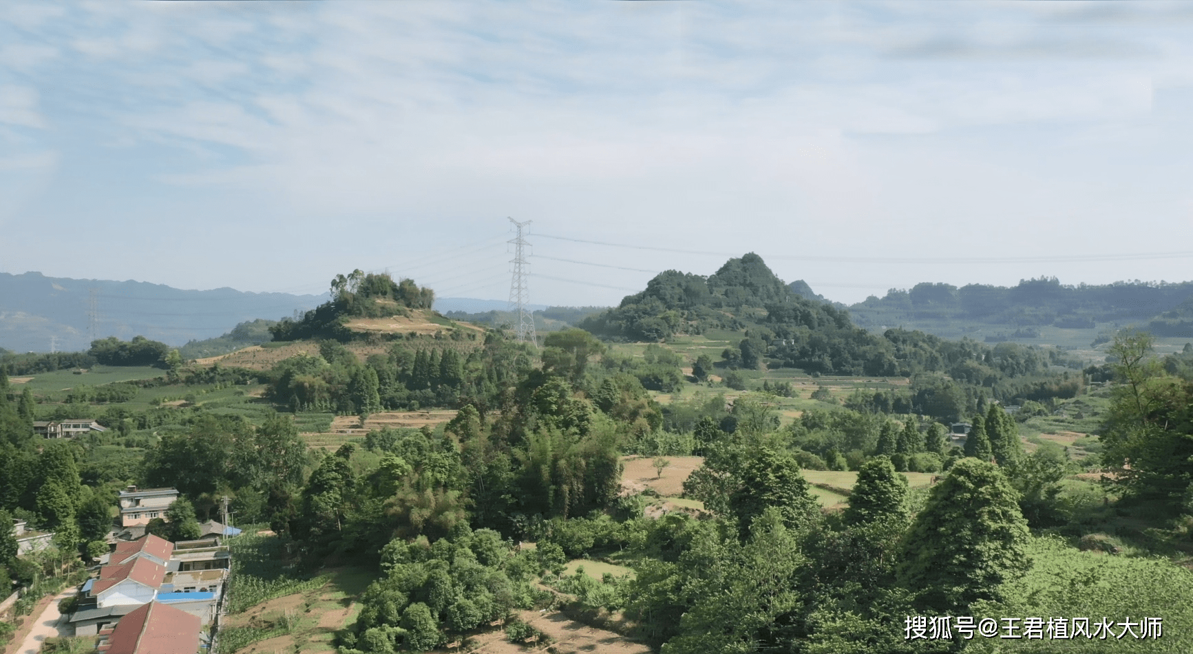 串珠龙狮子山风水大师王君植航拍考察风水宝地韩公祖坟风水