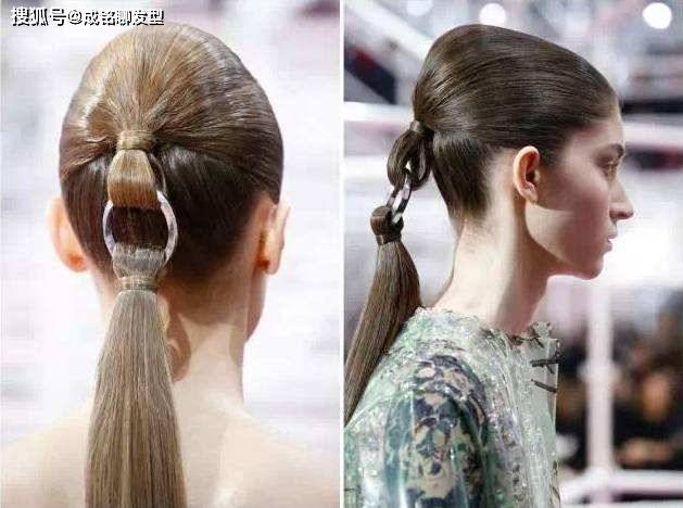 之前江疏影就以这样的金属环拼接发型的造型出镜,引发网友热议,并纷纷