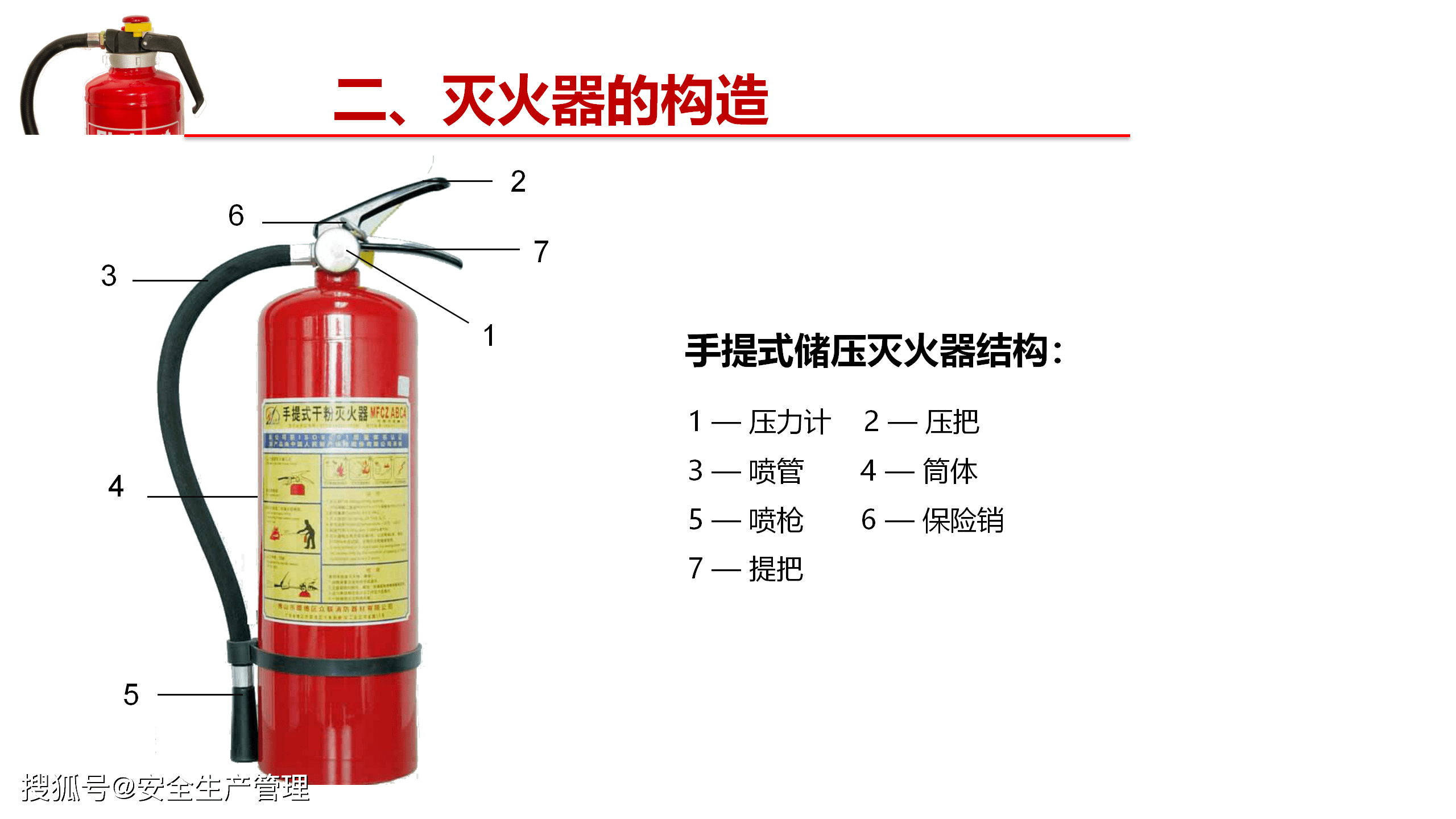 消防器材之灭火器