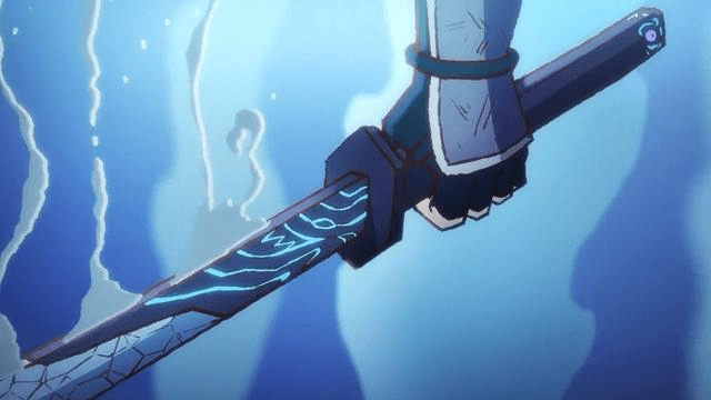 失忆前阿柒的武器是魔刀千刃,失忆后则是一把剪刀,由于阿柒可以用气御