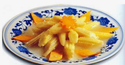 奶油玉米笋,清淡爽口,汁芡洁白,营养又健康