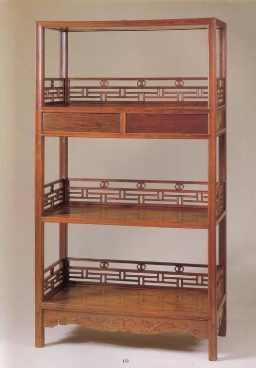 架格,文人书房必不可少的明式经典家具!