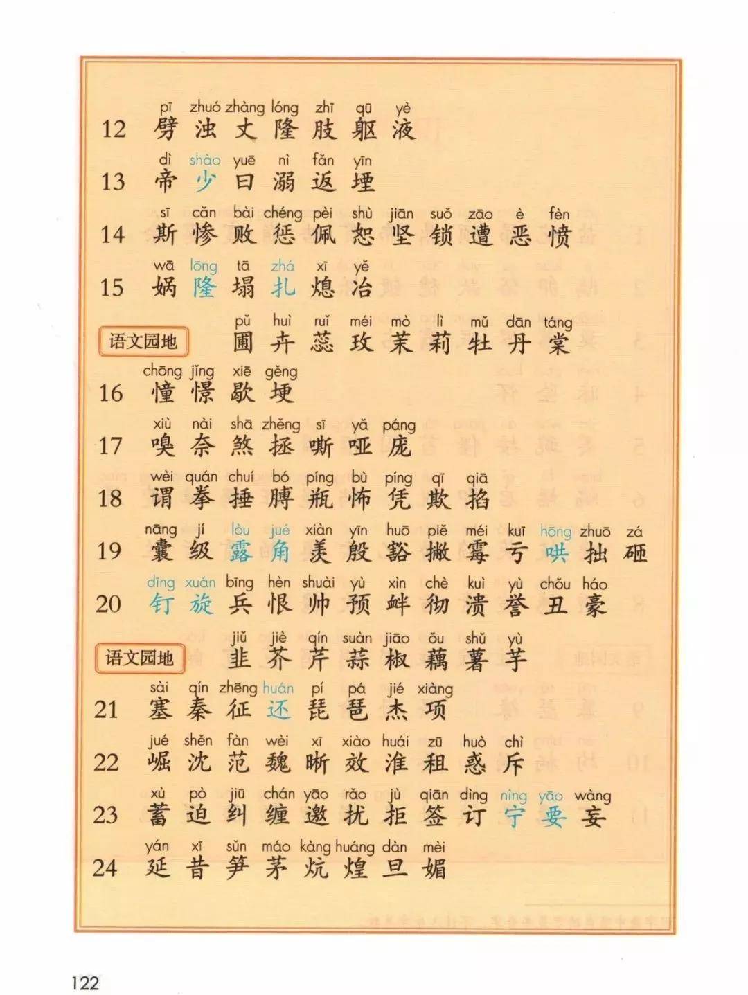 人教版四年级语文上册电子课本最新高清版