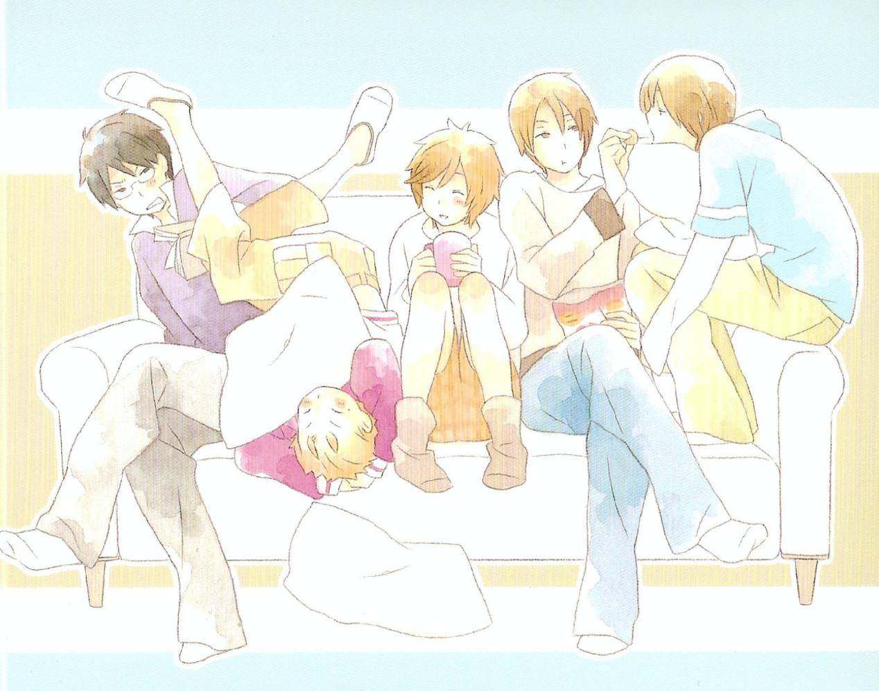 这部动漫诠释了男孩子的友谊主角还是双胞胎画风很治愈