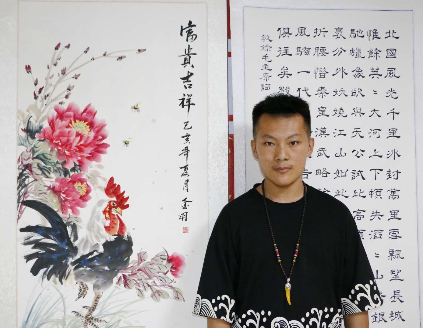 著名画家齐白石第四代传人——著名青年书画家陈金羽