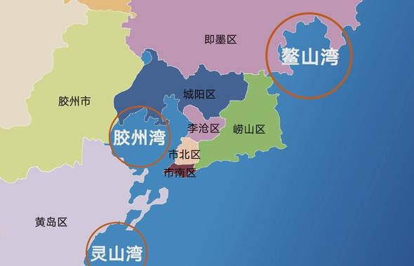 青岛蓝谷地理位置图片