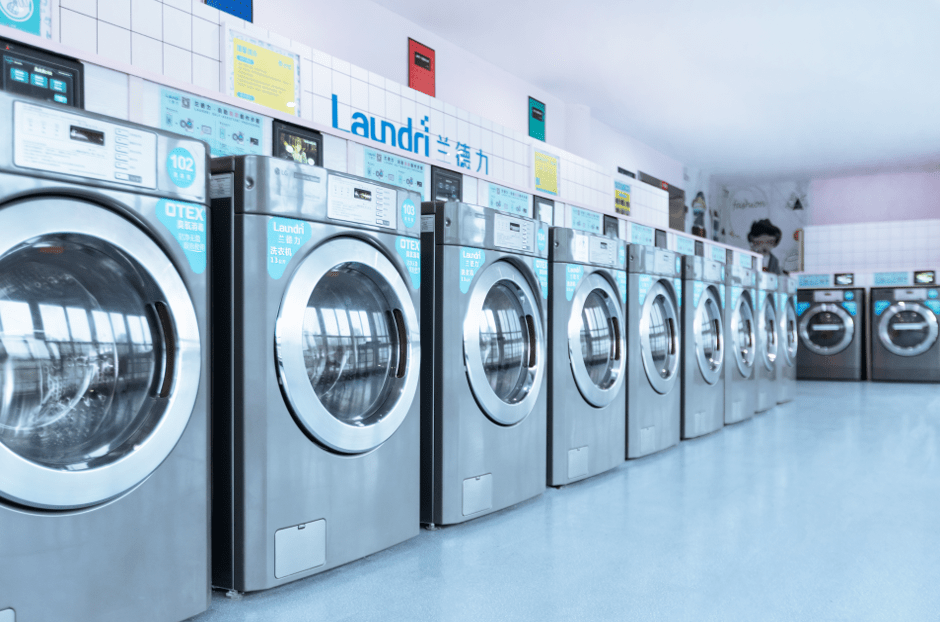 (小兰智慧洗衣房现场实拍)