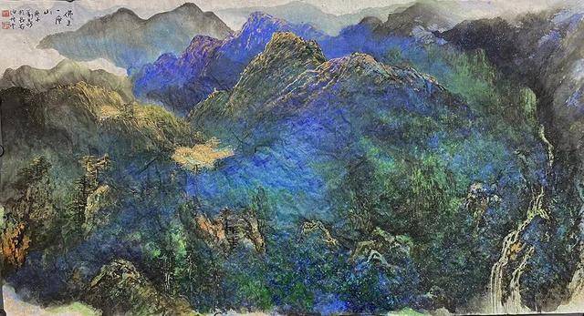 「祖国山河,如诗如画」2020 万鼎 大幅创作