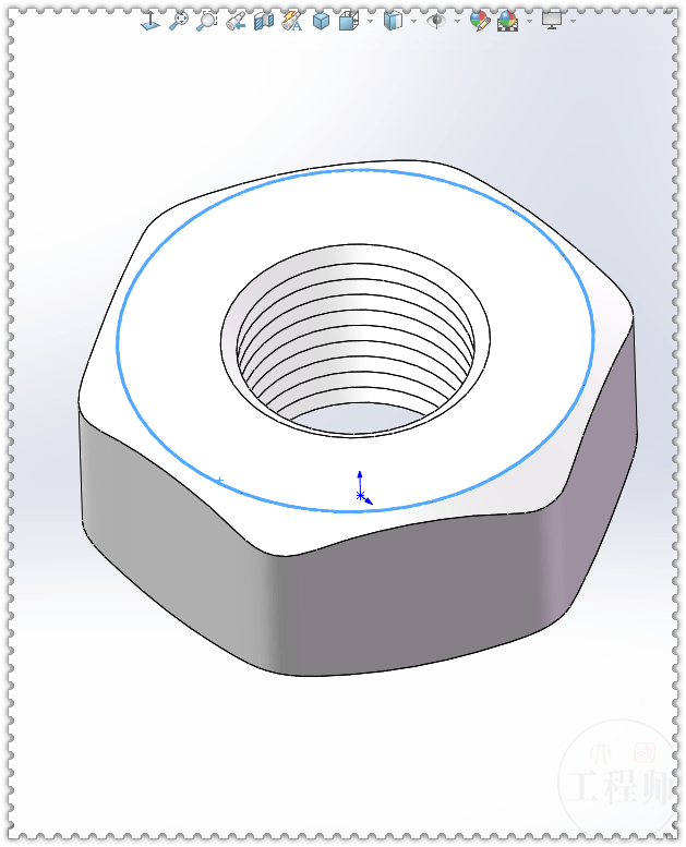 solidworks一步扫描特征就可以画出一个螺母你有思路吗