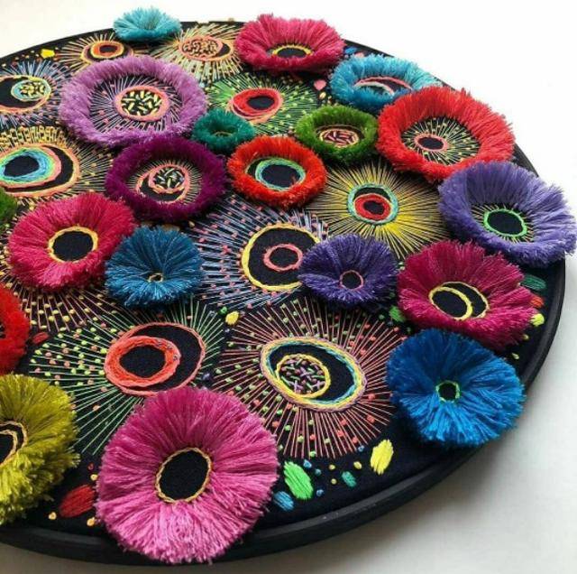 刺绣分享:不光好看,最重要的是刺绣图案很有创意!