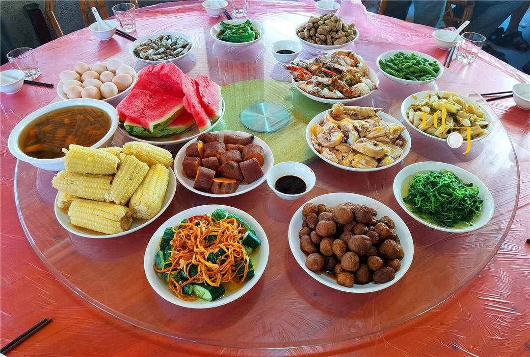 一家人去奉化度周末10个人吃1000元的农家乐有些什么菜