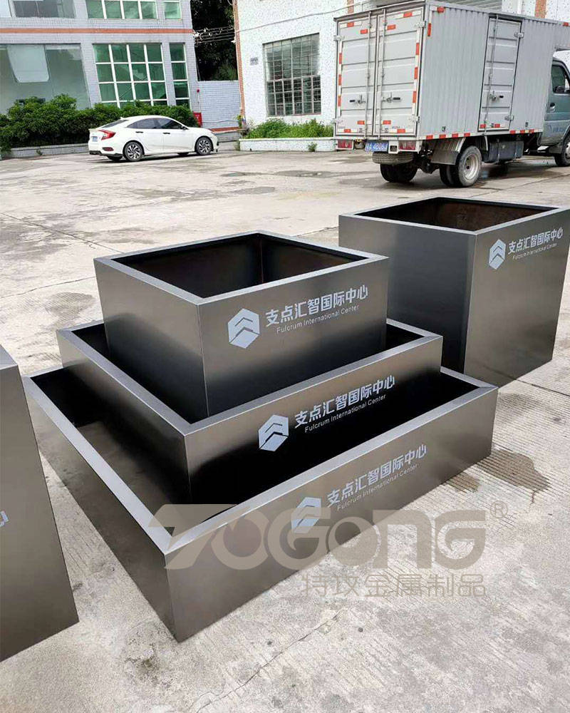 景观工程不锈钢花箱如何定制选购