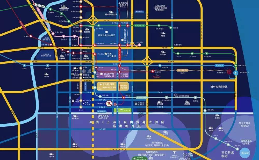 10分钟到达张江科学城核心区 毗邻在建地铁 16号线,零距离规划 27号线