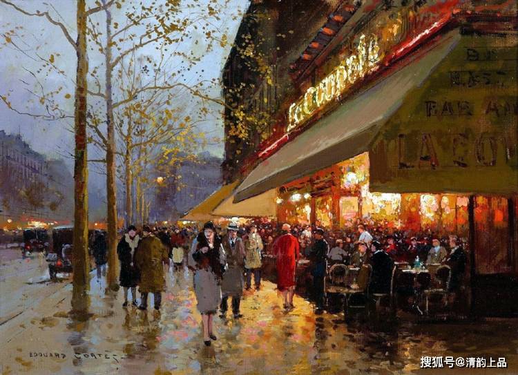 法国画家,爱德华·莱昂·科尔特斯,用60多年描绘巴黎的繁华_cortes