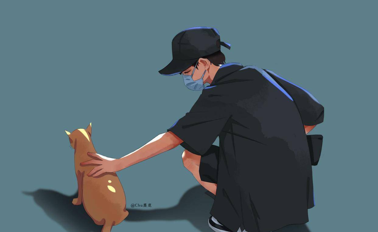 没有闪光灯,肖战还是那个饲猫少年,温暖纯粹