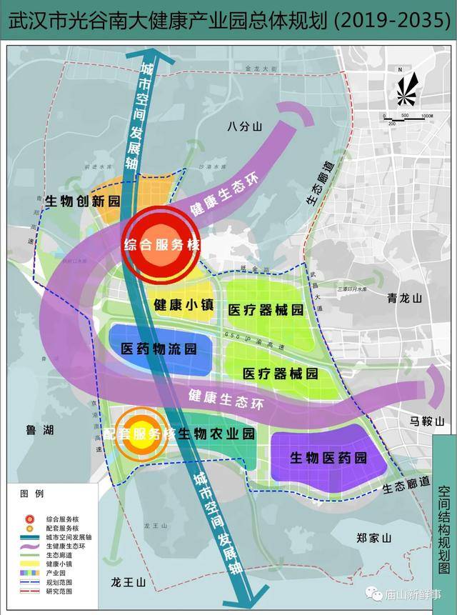 江夏光谷南大健康產業園再籤2個項目項目總體規劃批前公示