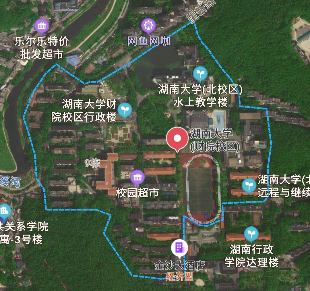 原创湖南21所一本大学卫星图哪个大学最漂亮