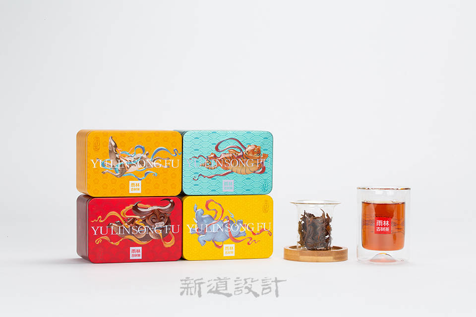 雨林古树茶 中秋产品 雨林颂福包装设计