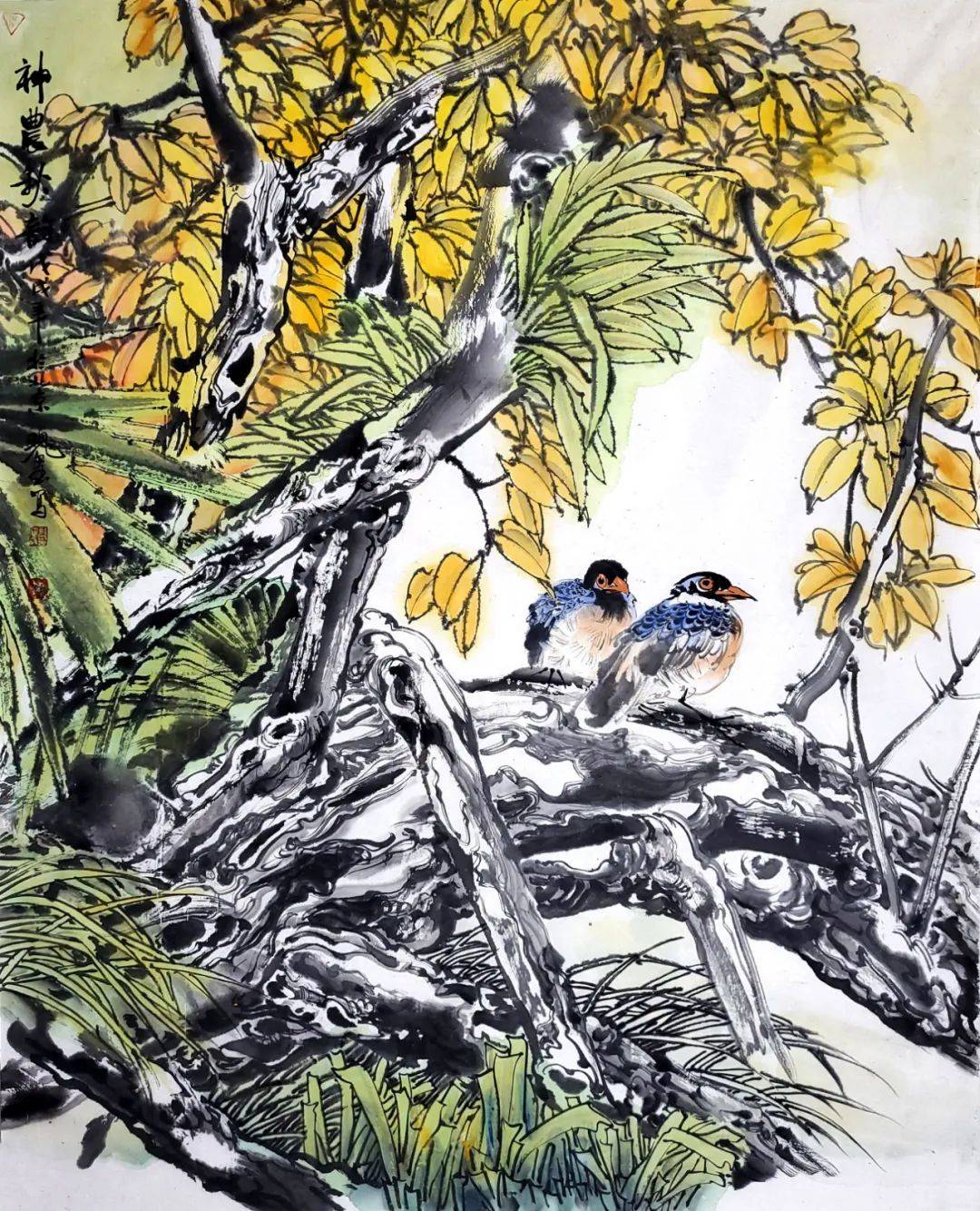 郑瑰玺:写意花鸟和工笔重彩一脉相承,绝了!