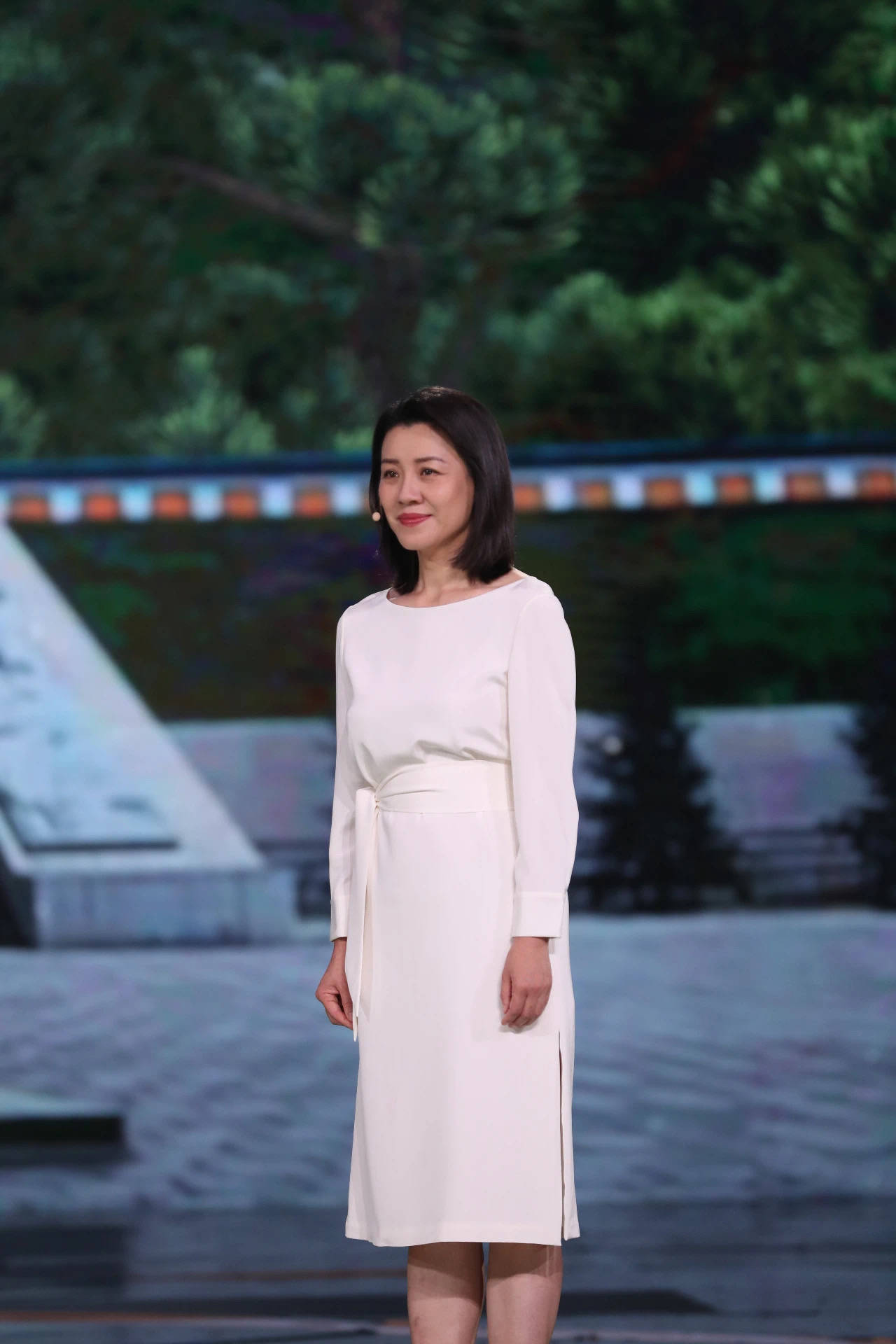 刘琳亮相央视晚会朗诵致敬英雄 气势磅礴有感染力